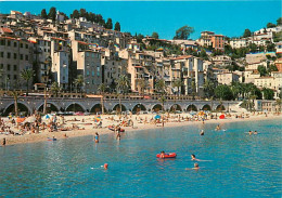 06 - Menton - La Plage - Scènes De Plage - CPM - Carte Neuve - Voir Scans Recto-Verso - Menton