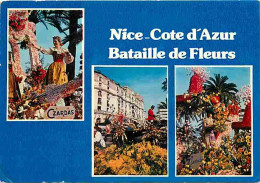 06 - Nice - Carnaval De Nice - Bataille De Fleurs - Multivues - CPM - Voir Scans Recto-Verso - Carnevale