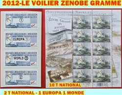 2012 VOILIER ZENOBE GRAMME  10 T NATIONAL + 5 AUTOCOLLANTS - 2011-2020