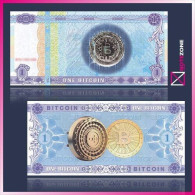 BTC Bitcoin Cryptocurrency Crypto Paper Fantasy Private Note Banknote - Colecciones Y Lotes