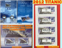 2012 - TITANIC 5 TIMBRES AUTOCOLLANTS TOUJOURS EN COURS - 2011-2020
