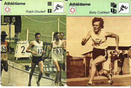 GF2045 - FICHES EDITION RENCONTRE - HERBERT ELLIOTT - MARJORIE JACKSON - RALPH DOUBELL - BETTY CUTHBERT - Athletics