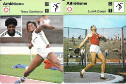 GF2047 - FICHES EDITION RENCONTRE - LUDVIK DANEK - TESSA SANDERSON - NAFTALI TEMU - ARTHUR WINT - Athletics