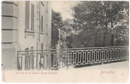 CPA CARTE POSTALE BELGIQUE BRUXELLES-ANDERLECHT UNE VUE SUR LA SENNE A LA RUE BROGNIEZ 1902 - Anderlecht