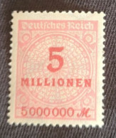 5 Million Deutschen Reich In Der Inflation Serie 1923 Ausgestellt - Used Stamps