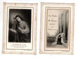 2 Images Pieuses - Canivet S - Années 1900 - Dentelés ' - Images Religieuses