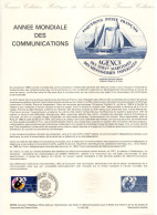 - Document Premier Jour L'ANNÉE MONDIALE DES COMMUNICATIONS - PARIS 12.3.1983 - - Documents Of Postal Services