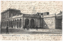 CPA CARTE POSTALE BELGIQUE BRUXELLES-ANDERLECHT CUREGHEM LA GARE  DE STATIE 1905 - Anderlecht