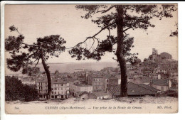 Cannes Vue Prise De La Route De Grasse  - Cartes Postales Ancienne - Cannes