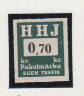 Zweden Spoorwegzegel Cat Svenska Järnvägsfraktmärken; Lijn H.H.J. Helsingborg-Hässleholms Järnväg 5 - Sonstige & Ohne Zuordnung