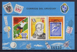 Uruguay 1976 Football Soccer World Cup, Olympic Games Montreal, Space S/s MNH - 1978 – Argentina