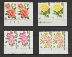 Great Britain 1976 Centenary Of Royal National Rose Society Pairs And Corner Pieces MNH ** - Other & Unclassified