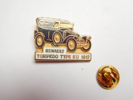 Beau Pin's En Zamac , Auto Renault Torpédo Type EU 1917 , Signé CEF Paris - Renault