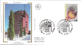 FDC 1995 CATHEDRALE D'EVRY ESSONNE - 1990-1999