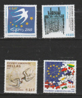 Grece N° 2129 à 2132 ** Série Union Europ. Presidence Grecque - Nuevos