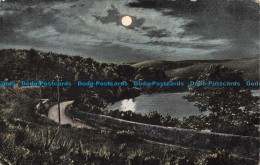 R061974 Old Postcard. Lake And Road. By Night. Valentine. 1906 - World