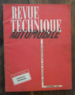 Revue Technique Automobile # 103. Novembre 1954 - Auto/Motor