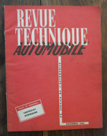 Revue Technique Automobile # 103. Novembre 1954 - Auto/Moto