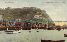 R061983 Scarborough. The Castle And Harbour From The Pier Head - World