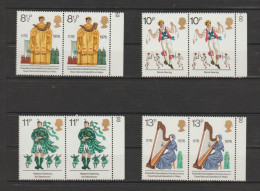 Great Britain 1976 British Cultural Traditions - Pairs With Selvage MNH ** - Muziek