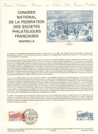 - Document Premier Jour LE CONGRÈS NATIONAL DE LA FFAP - MARSEILLE 21.5.1983 - - Documents Of Postal Services