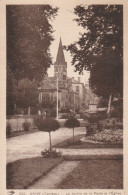 BRIVE LA GAILLARDE LE JARDIN DE LA POSTE ET L'EGLISE TBE - Brive La Gaillarde