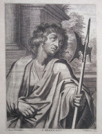 Saint Matthieu.  D'après Peter Paul Rubens. 1610 - Andachtsbilder