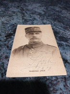 Autographe CPA Maréchal Foch Ww1 - War 1914-18