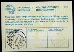 MAURITANIE / MAURITANIA  La22  International Reply Coupon Reponse Cupon Respuesta IRC IAS  Cupon Respuesta O NOUAKCHOTT - Mauritanië (1960-...)