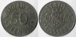 Kassel Cassel Germany 50 Pfennig Notgeld 1920 Zinc  (4128 - Otros & Sin Clasificación