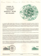 - Document Premier Jour LE CONSEIL DE COOPÉRATION DOUANIÈRE - BORDEAUX 22.9.1983 - - Documents Of Postal Services