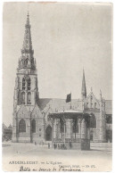 CPA CARTE POSTALE BELGIQUE BRUXELLES-ANDERLECHT L' EGLISE ET LE KIOSQUE 1904 - Anderlecht