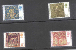 Great Britain 1976 Christmas English Medieval Embroidery MNH ** - Nuevos