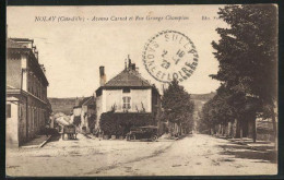 21 - NOLAY - Avenue Carnot Et Rue Grange Champion - 1929 (rare) - Autres & Non Classés