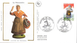 FDC 1995 SANTONS - LA POISSONNIERE - 1990-1999