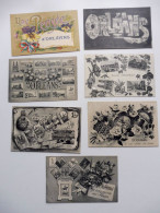 45 -   LoT De 7 CPA  Multivues, Souvenir D'ORLEANS - Orleans