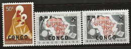 Republique Congo   .   OBP    .    412/414   .    **      .  Postfris  .   /   .   Neuf Avec Gomme Et SANS Charnière - Neufs