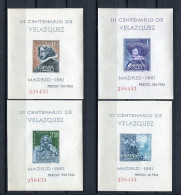 España 1961. Edifil 1344-47 IGUAL NUMERACIÓN ** MNH. - Unused Stamps