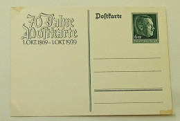 Deutsches Reich-70 Jahre Postkarte 1.OKT.1869.-1-OKT.1939. - Oficial