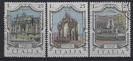 Italy 1973  Brunnen  (o) Mi.1424-1426 - 1971-80: Gebraucht