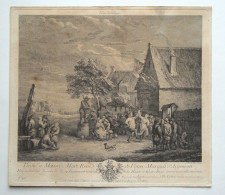 LEBAS - David TENIERS. Gravure Sur Cuivre. 18e S - Stiche & Gravuren