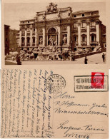 ITALY 1934 POSTCARD SENT FROM ROMA TO LUGANO - Marcofilie