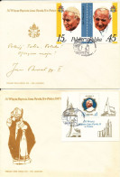 (!) Poland / Polska 1987 Pope John Paul II -visit In Poland S/s Sheet 2 FDC - Lettres & Documents