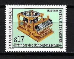 ÖSTERREICH ANK-Nr. 2118 Peter Mitterhofer Postfrisch - Siehe Bild - Unused Stamps