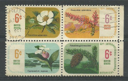 USA 1969 Flora 4-block Y.T. 879/882  (0) - Used Stamps