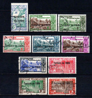 Inini  - 1939  -  Tb De Guyane Surch   - N° 36 à 47   Sauf  46  - Oblit - Used - Used Stamps
