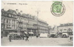 CPA CARTE POSTALE BELGIQUE BRUXELLES-ETTERBEEK LA PLACE JOURDAN 1910 - Etterbeek