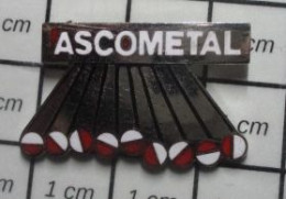 113c Pin's Pins : BEAU ET RARE / THEME : MARQUES / TUBES EN METAL ASCOMETAL - Marcas Registradas