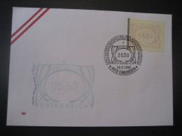 Österreich- FDC Sonder-Beleg Automatenmarke 5,50 MiNr. 3 - Viñetas De Franqueo [ATM]