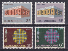 Timbres    Luxembourg Neufs ** Sans Charnières  1969-1970 - Nuovi